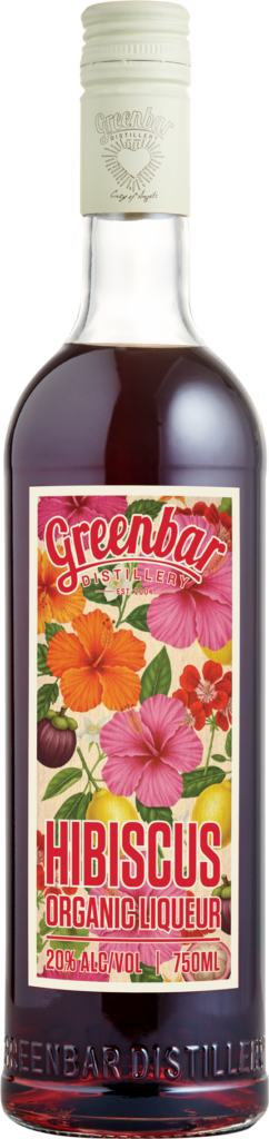 Greenbar_Hibiscus_liqueur Greenbar Distillery Hibiscus liqueur bottle