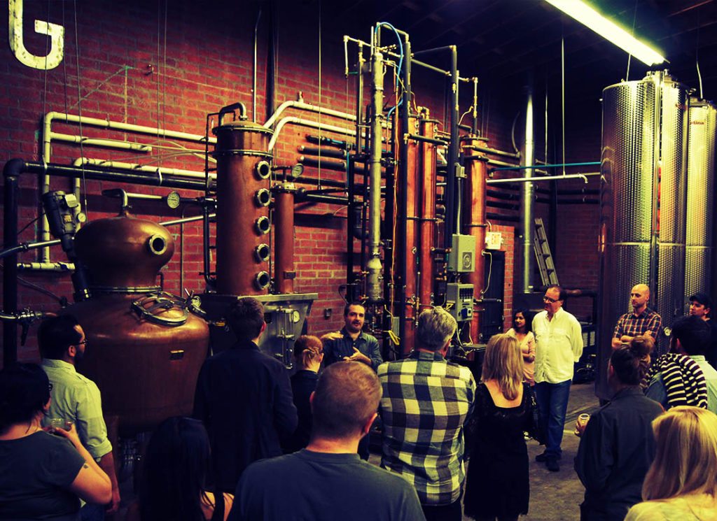 Distillery Tour in Los Angeles Greenbar Distillery, LA's first since