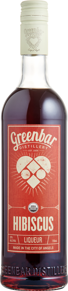 Greenbar Distillery Hibiscus liqueur bottle
